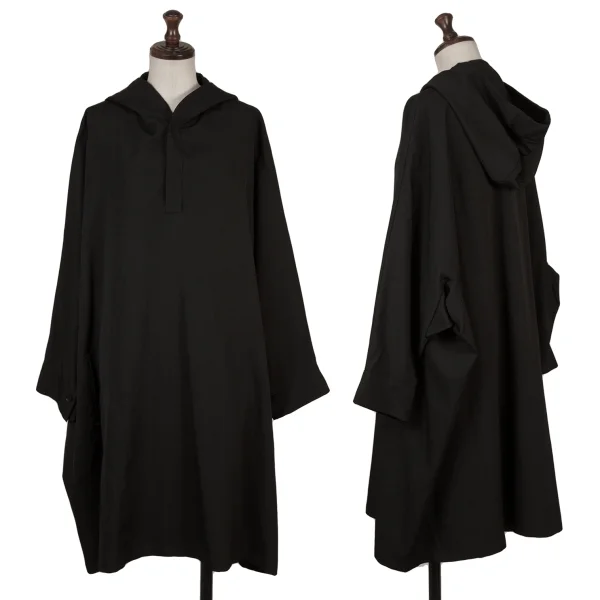 ヨウジヤマモト ノアールYohji Yamamoto NOIR ウールギャバフーデッド