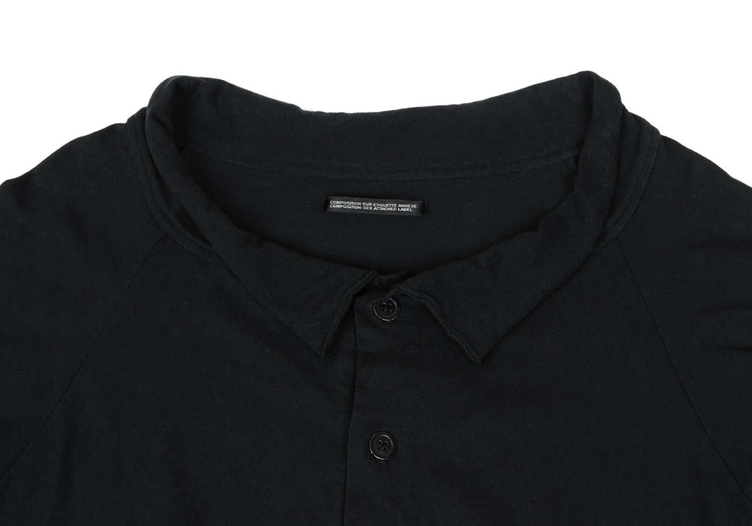 ヨウジヤマモト ノアールYohji Yamamoto NOIR コットン裾ドロスト半袖