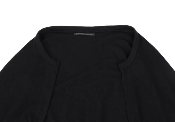 ヨウジヤマモト ノアールYohji Yamamoto NOIR 混紡変形ボタンレス