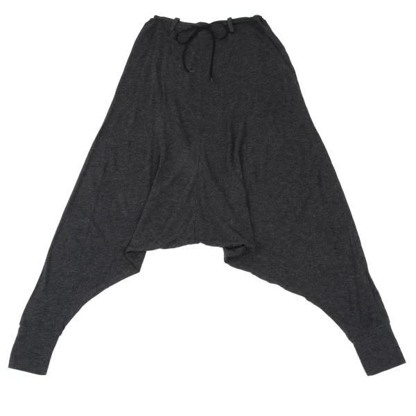 ヨウジヤマモト ノアールYohji Yamamoto NOIR 混紡アクリルサルエル