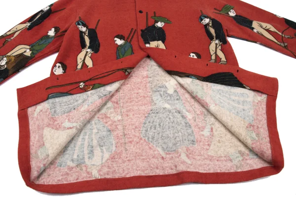 ヨウジヤマモト プールオムYohji Yamamoto POUR HOMME 鹿鳴館プリント