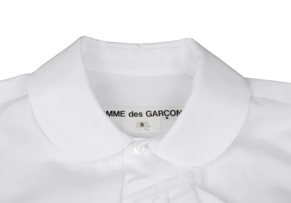 コムデギャルソンCOMME des GARCONS フリル装飾ラウンドカラーブラウス