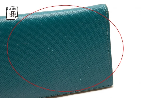 ポールスミス Paul Smith ロゴレザー二つ折り長財布 ターコイズブルー