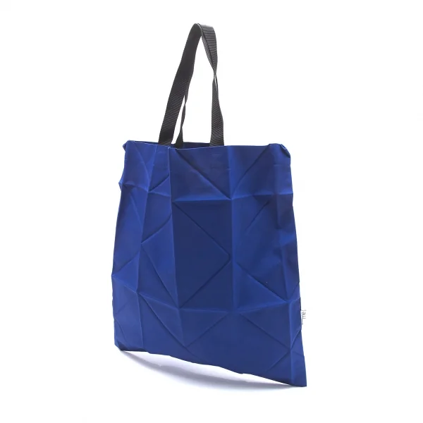 イッセイミヤケ ミーISSEY MIYAKE me プリーツポリトートバッグ 青 (K