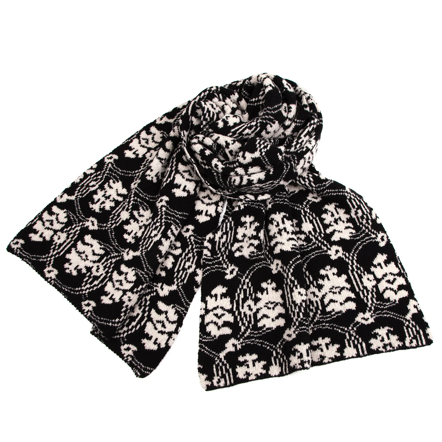 ドリスヴァンノッテンDRIES VAN NOTEN カシミヤ混総柄ニット