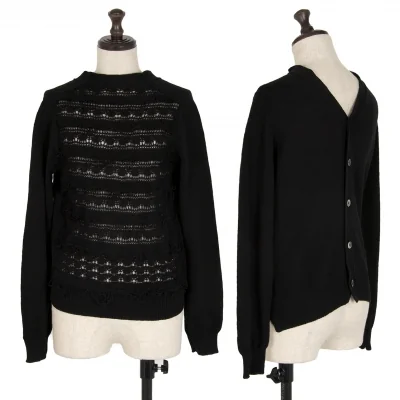 コムデギャルソンCOMME des GARCONS ウールドットプリントバックジップ