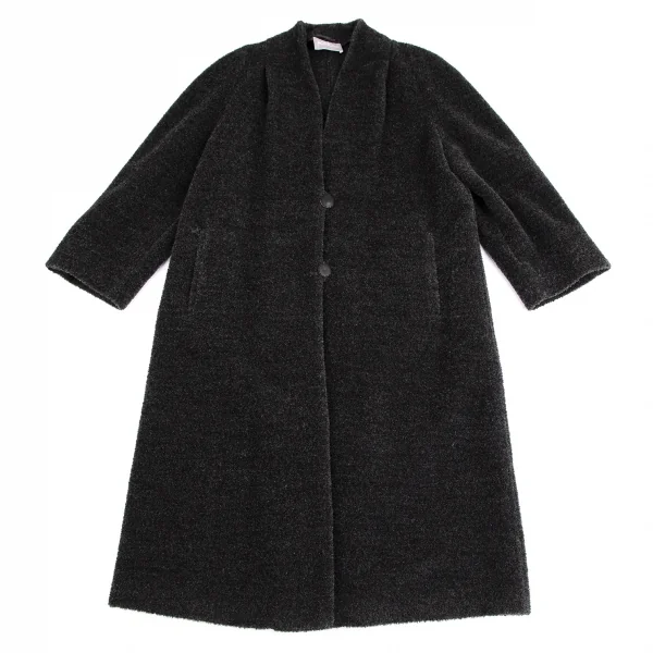 アニオナAGNONA アルパカシャギーコート チャコールS位 (K-113705)