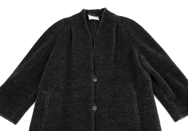 アニオナAGNONA アルパカシャギーコート チャコールS位 (K-113705)