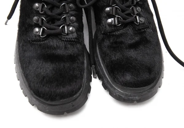 プラダスポーツPRADA SPORT ハラコトレッキングブーツ 黒35 1/2(23.5cm