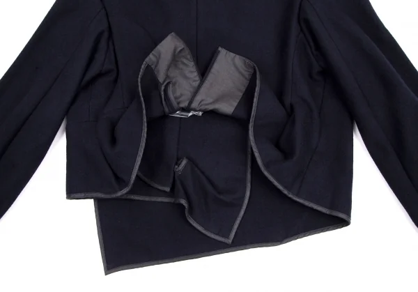 コムデギャルソンCOMME des GARCONS セーラーカラーボタンレスウール