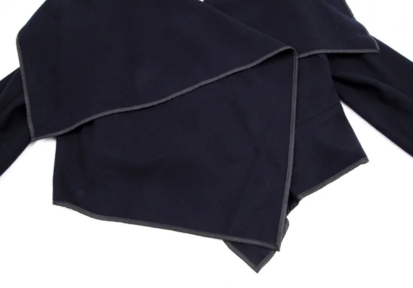 コムデギャルソンCOMME des GARCONS セーラーカラーボタンレスウール