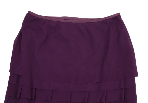VIVIENNE TAM Mesh Tiered Skirt Purple 0 (K-115421)