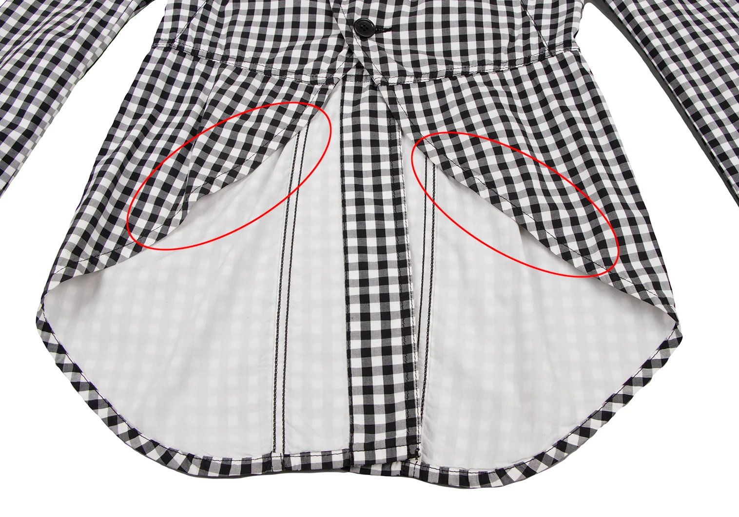 ブラックコムデギャルソンBLACK COMME des GARCONS ギンガムチェック