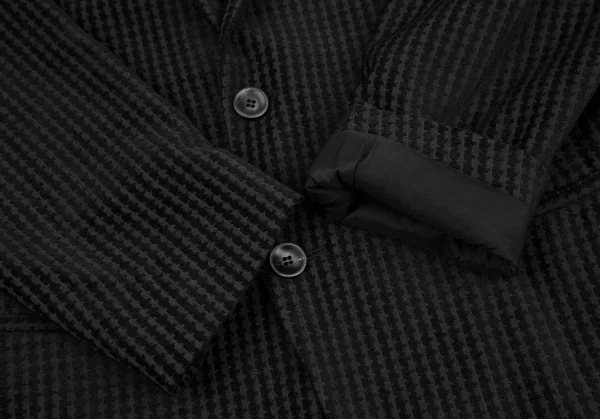 ジョルジオ アルマーニGIORGIO ARMANI ベロアストライプジャケット 黒