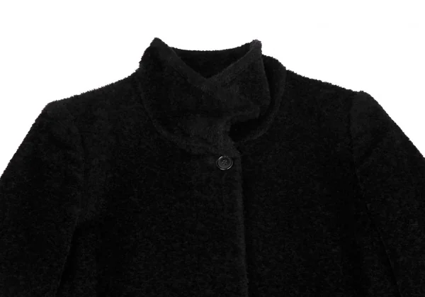 マックスマーラMax Mara アルパカウールシャギースタンドカラーコート