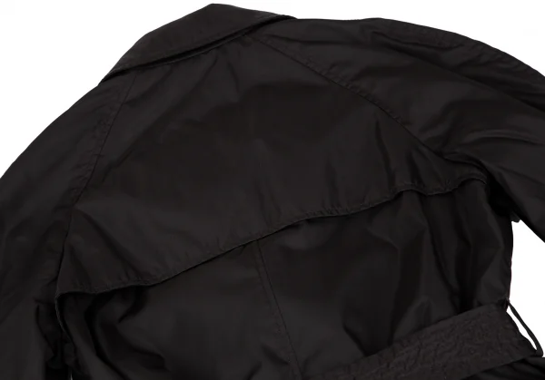 プラダPRADA ナイロン中綿トレンチコート 焦げ茶42 (K-118660)