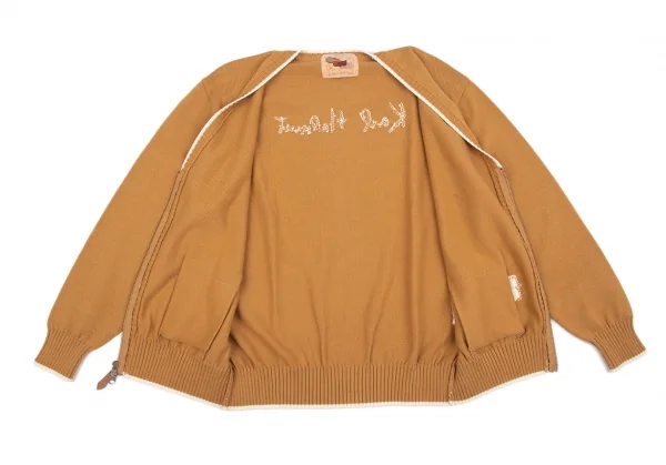 カールヘルムKarl Helmut ロゴインターシャニットカーディガン