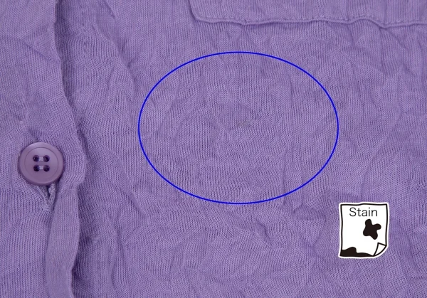 イッセイミヤケ ミーISSEY MIYAKE me シワ加工天竺シャツ 紫F (K-119091)