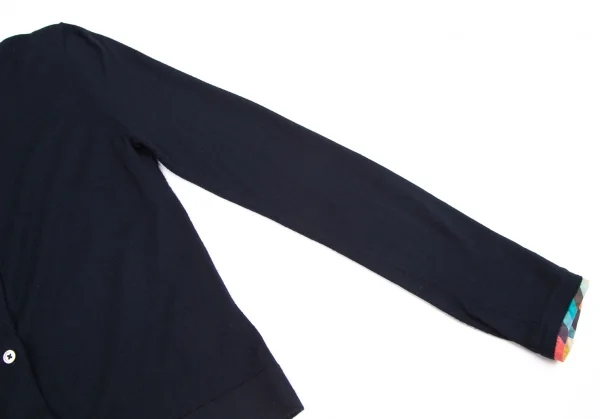 ポールスミス ブラックPaul Smith BLACK 袖配色切替ニットカーディガン