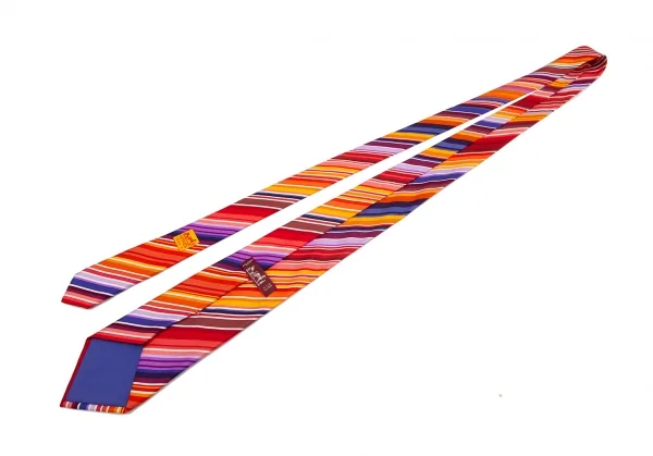 エルメスHERMES カラフルレジメンタルネクタイ マルチ (K-121263)