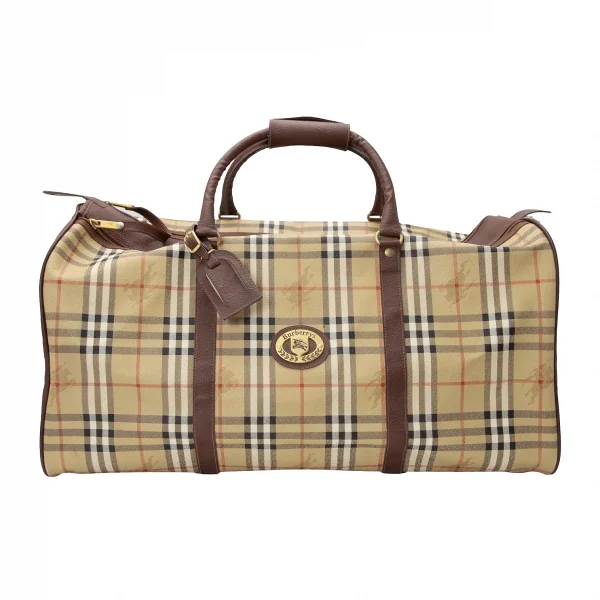 バーバリーズBurberrys' ヘイマーケットチェックダブルジップボストン