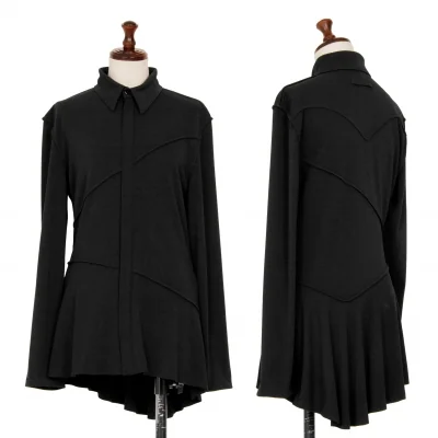 コムデギャルソンCOMME des GARCONS ウールドットプリントバックジップ