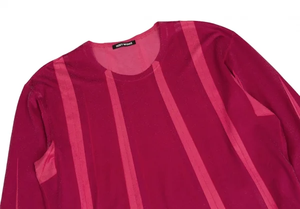 イッセイミヤケ メンISSEY MIYAKE MEN プリーツストライププリント