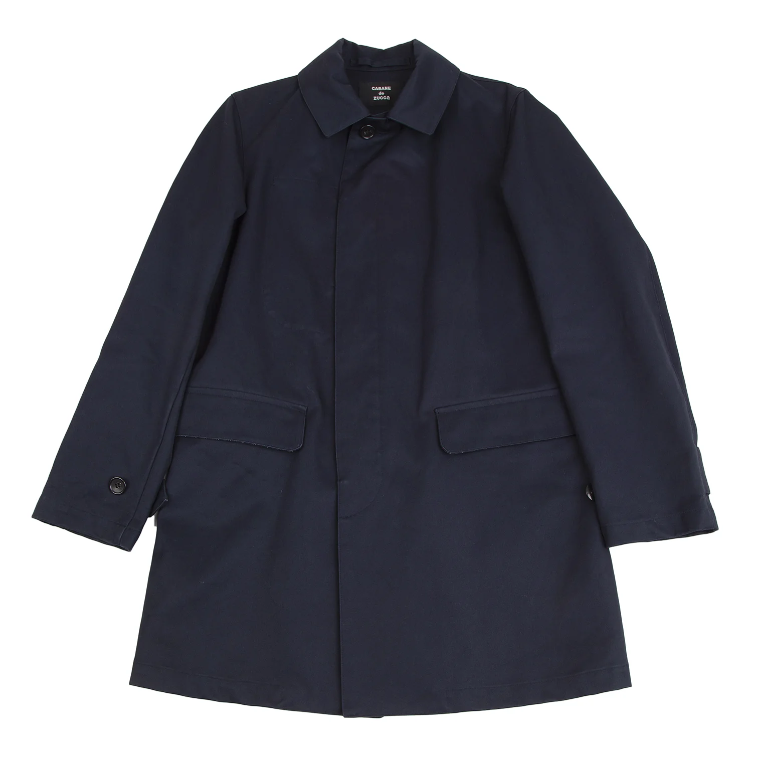 カバンドズッカCABANE de ZUCCA コットン裏ストライプステンカラー