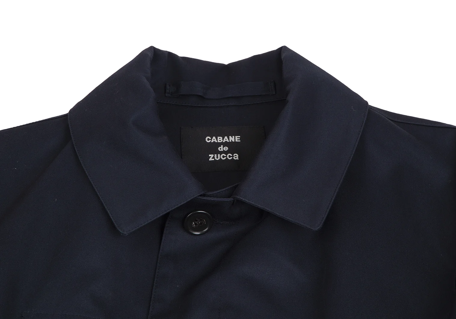 カバンドズッカCABANE de ZUCCA コットン裏ストライプステンカラー