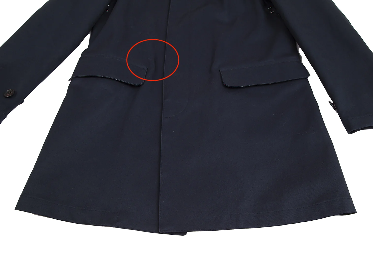 カバンドズッカCABANE de ZUCCA コットン裏ストライプステンカラー