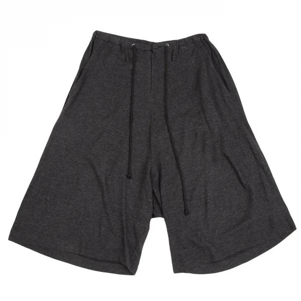 ワイズY's コットンアクリル天竺サルエルハーフパンツ