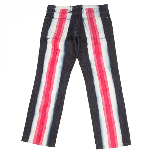 イッセイミヤケ メンISSEY MIYAKE MEN ラインペイントデニムパンツ