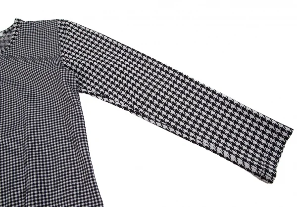 コムコム コムデギャルソンCOMME des GARCONS チェック切替千鳥格子