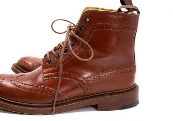 トリッカーズTricker's L5411 レザーカントリーブーツ 茶6(24cm位) (K