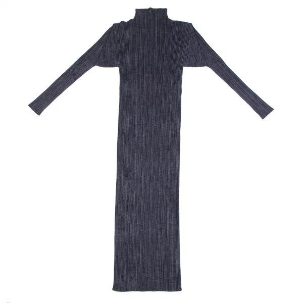 プリーツプリーズPLEATS PLEASE モックネックファブリックプリント