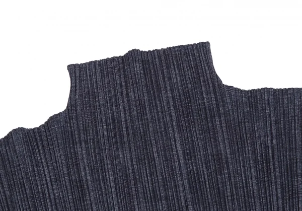 プリーツプリーズPLEATS PLEASE モックネックファブリックプリント