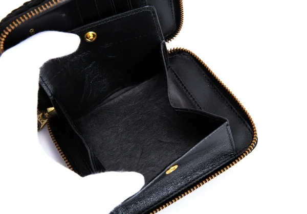 コムデギャルソンCOMME des GARCONS ファットトータス二つ折り財布 黒