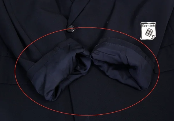 ヨウジヤマモト プールオムYohji Yamamoto POUR HOMME ウールギャバ