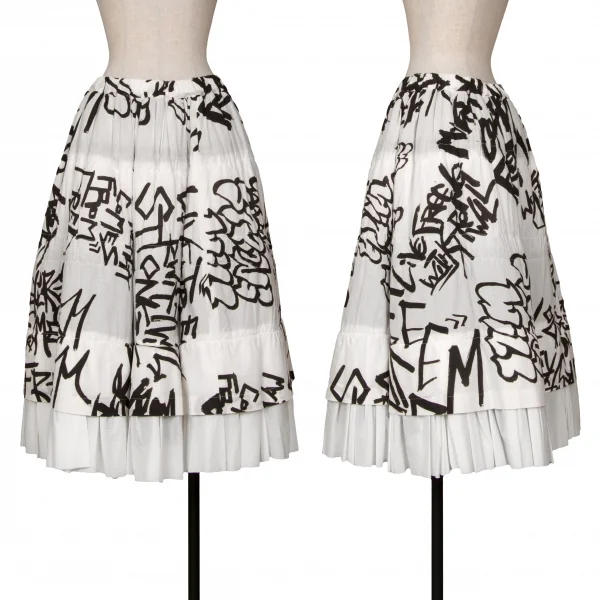 コムデギャルソンCOMME des GARCONS 裾多重レタリングプリント