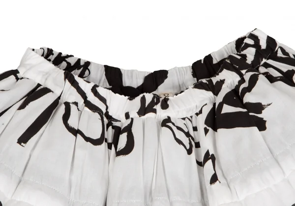 コムデギャルソンCOMME des GARCONS 裾多重レタリングプリント