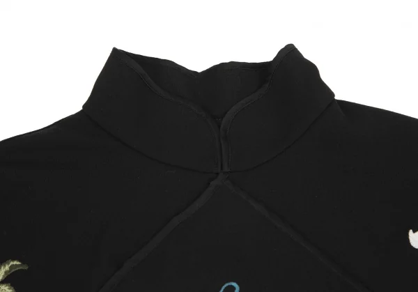 ヴィヴィアンタムVIVIENNE TAM フラワー刺繍パワーネット切替