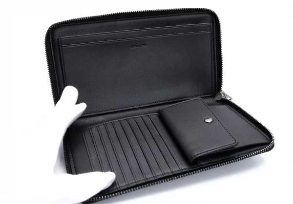 コーチCOACH ダブルジップトラベルオーガナイザー 黒 (K-128805)