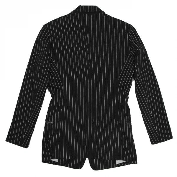 イッセイミヤケISSEY MIYAKEジップポケットストライプセットアップ