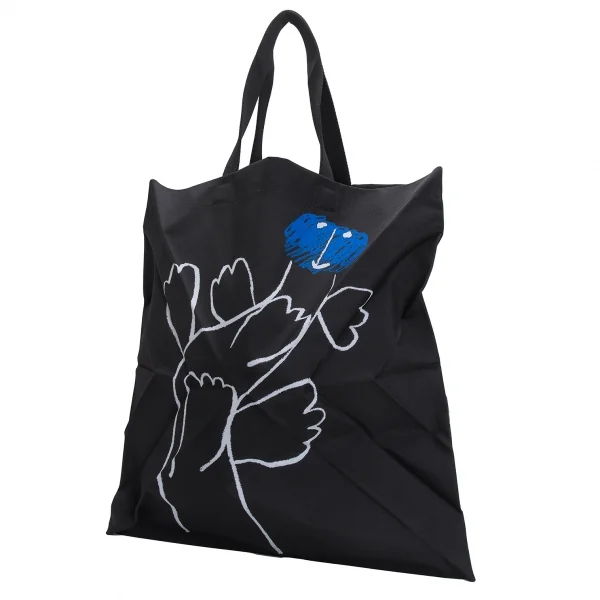 イッセイミヤケミーISSEY MIYAKE me プリーツプリントトートバッグ 黒