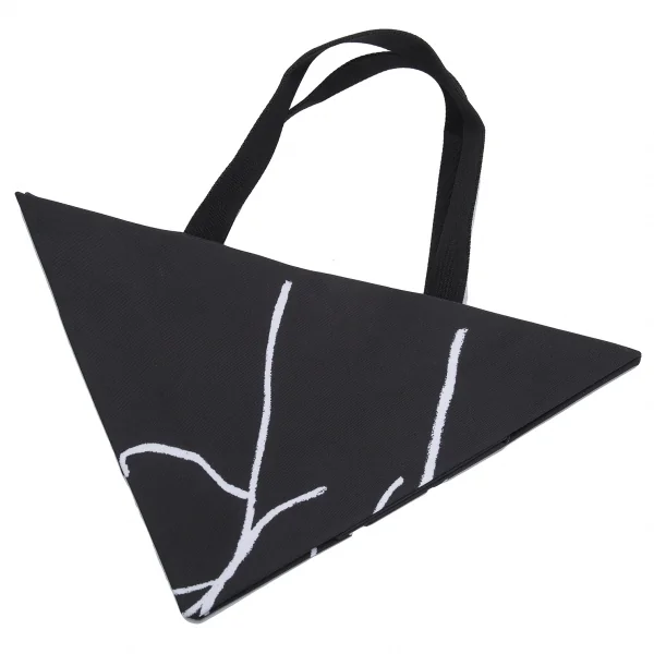 イッセイミヤケミーISSEY MIYAKE me プリーツプリントトートバッグ 黒