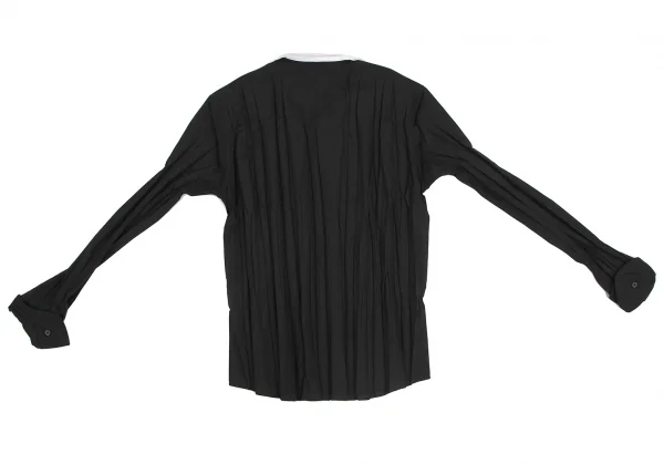 イッセイミヤケ フェットISSEY MIYAKE FETE 2WAYカラープリーツシャツ