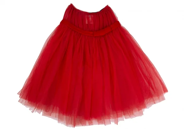 コムコム コムデギャルソンCOMME des GARCONSウールリボン装飾チュール