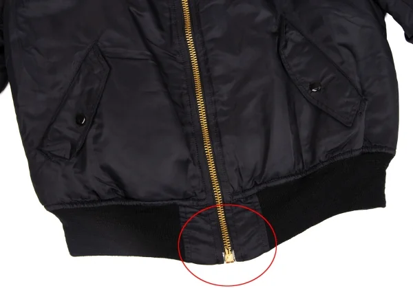 ワークショップWORKSHOP リバーシブルMA-1フライトジャケット 黒緑M位