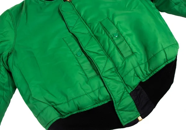 ワークショップWORKSHOP リバーシブルMA-1フライトジャケット 黒緑M位