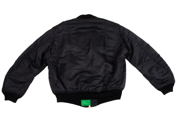 ワークショップWORKSHOP リバーシブルMA-1フライトジャケット 黒緑M位